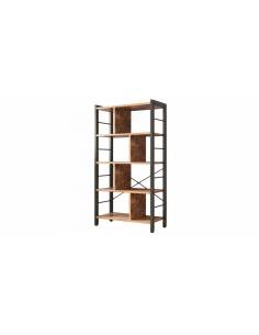 Stand metalic pentru biblioteca tip scara cu 4 rafturi din mdf marimea L 2