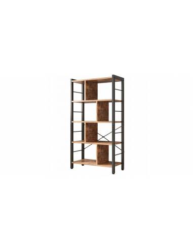 Stand metalic pentru biblioteca tip scara cu 4 rafturi din mdf marimea L