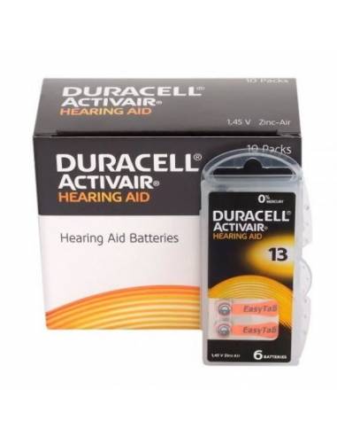 Baterii Duracell DA 13 cutie 10 blistere cu 6 buc